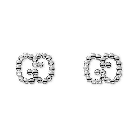 Orecchini Doppia G in argento sterling 925 